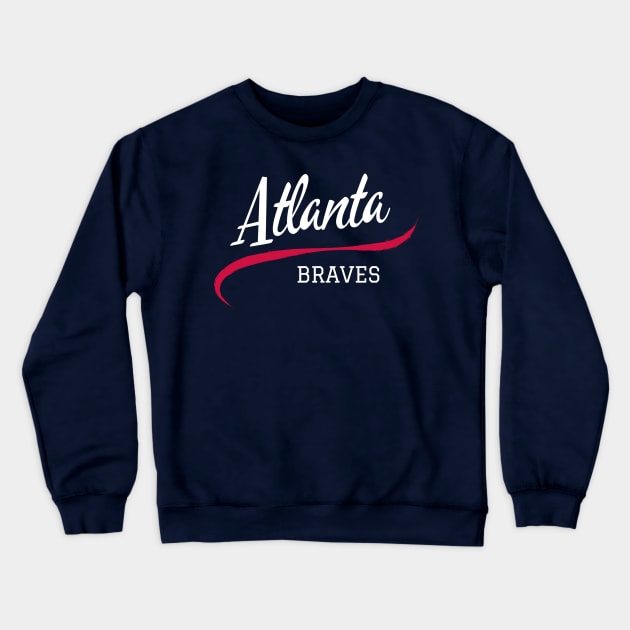 Braves Retro Crewneck Sweatshirt by CityTeeDesigns